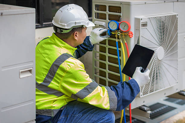 Professional Ac Installation technician working in Palmer, MA